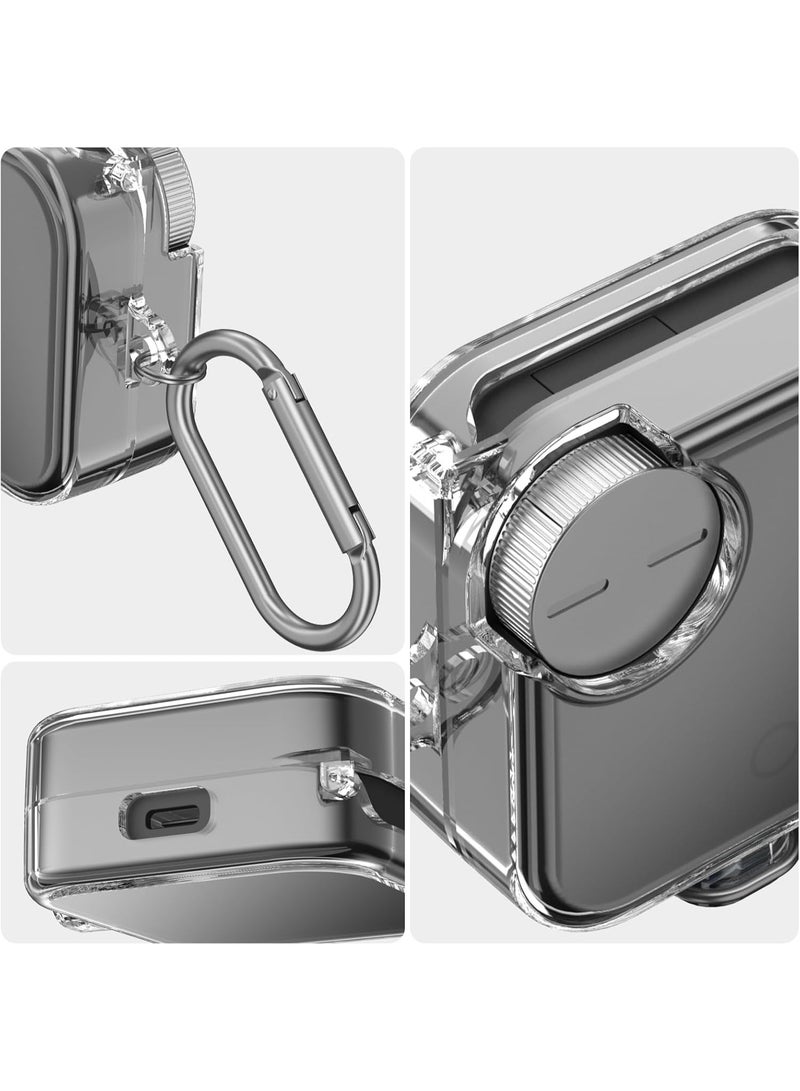 QIRG for CMF Buds Pro 2/Buds 2/Buds 2 Plus Case Cover, Transparent and Protective Soft TPU Case for CMF Buds Pro 2 Charging Headphones, Secure Locking System with Keychain (Clear) - Image 5
